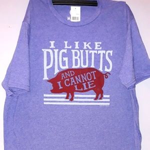 "I Like  BIG Butts" and I can not lie T-shirt 1X Men's-BLUE